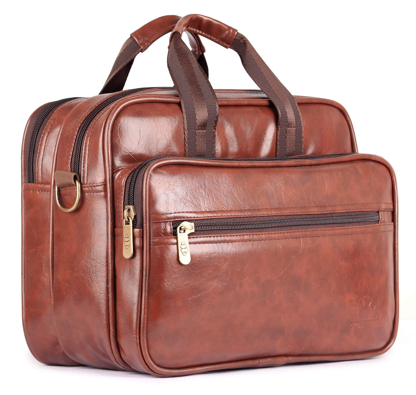 THE CLOWNFISH Commuter Series Multipurpose Tiffin Lunch Bag for Office (Burnt Brown)