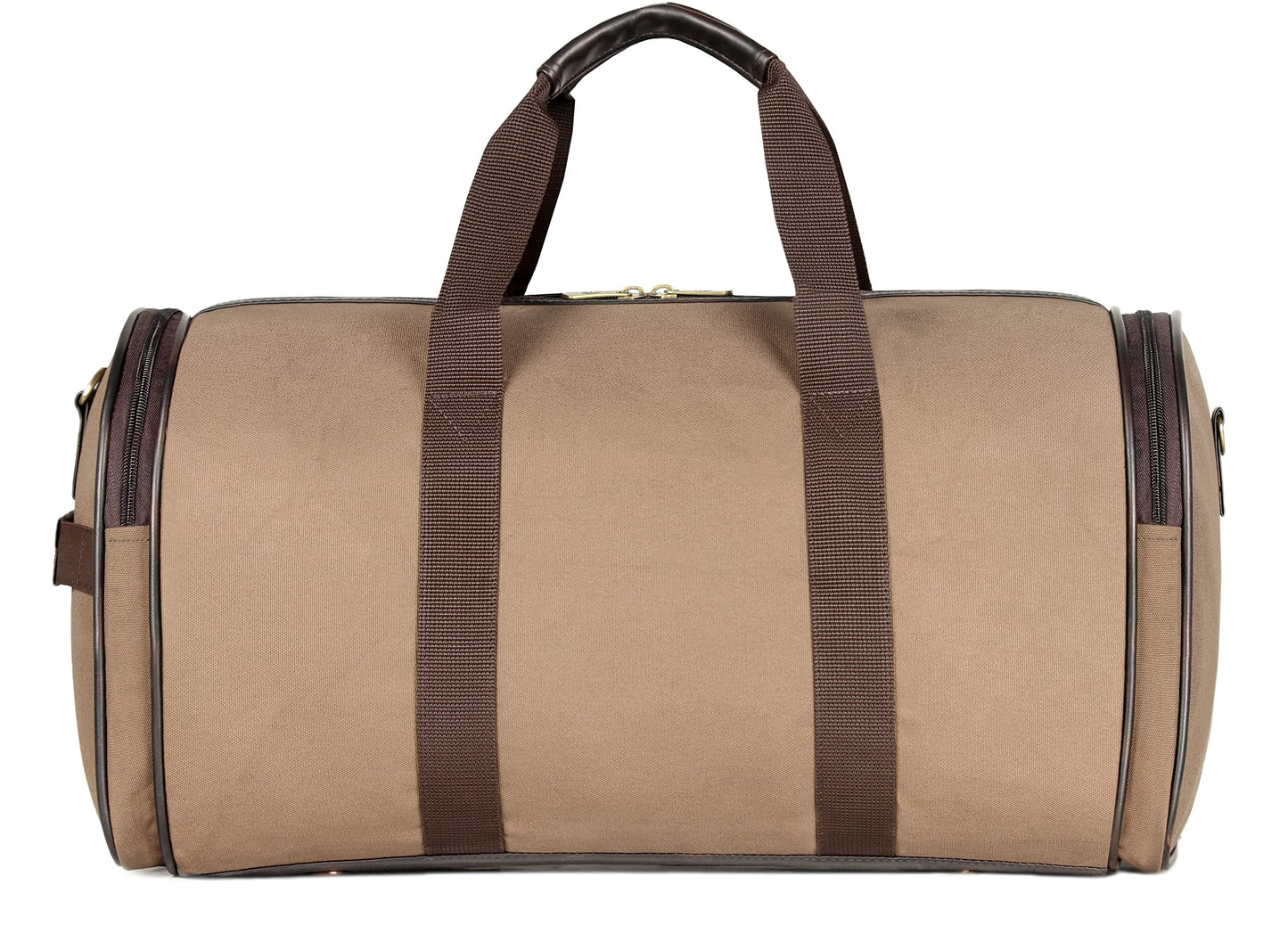 The Clownfish Men's & Women's Polyester Harmony 30 litres Canvas Overnight Travel Duffle Bag (Khaki)