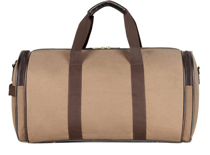 The Clownfish Men's & Women's Polyester Harmony 30 litres Canvas Overnight Travel Duffle Bag (Khaki)