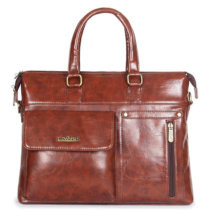 Clownfish Tan Briefcase - Stylish Women Accessory