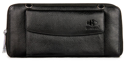 THE CLOWNFISH Enchant Black Leather Women's Wallet
