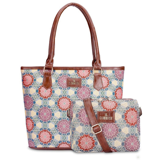 Clownfish Floral Handbag - Chic accessory for work