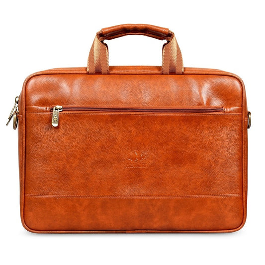 Clownfish Biz Faux Leather Laptop Messenger Bag - Casual Style