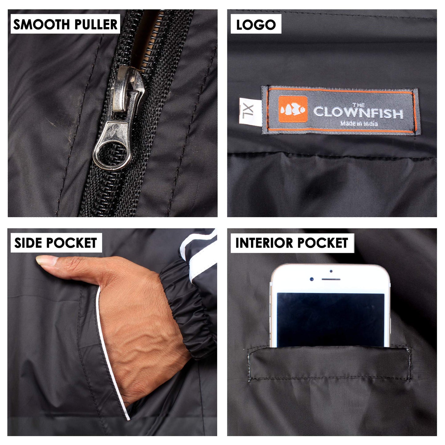 THE CLOWNFISH Men's Activewear Jacket- XL Size