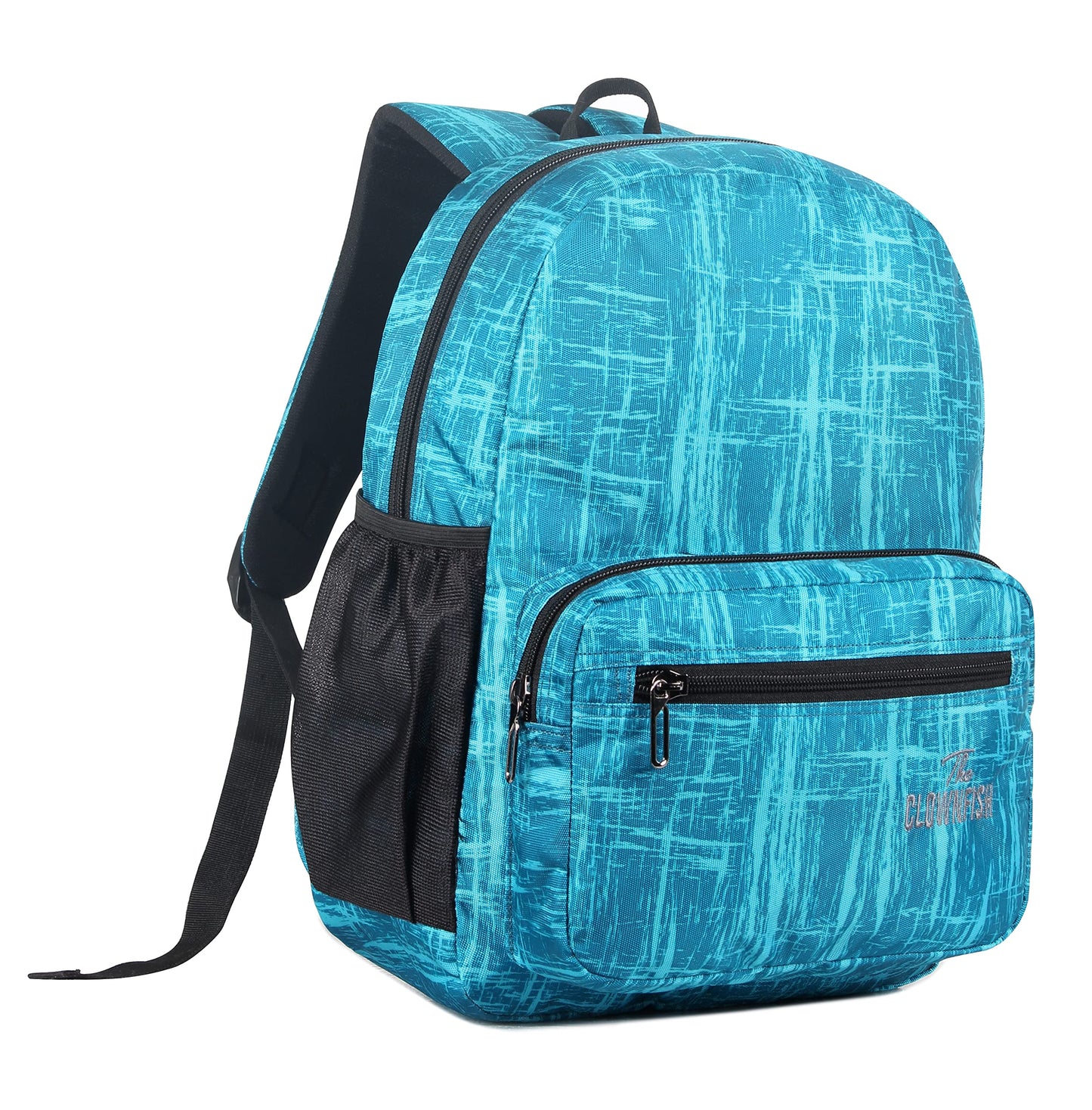 THE CLOWNFISH Marcellus Polyester 21.5 Litres Unisex Travel Laptop Backpack for 14 inch Laptop (Turquoise Blue)
