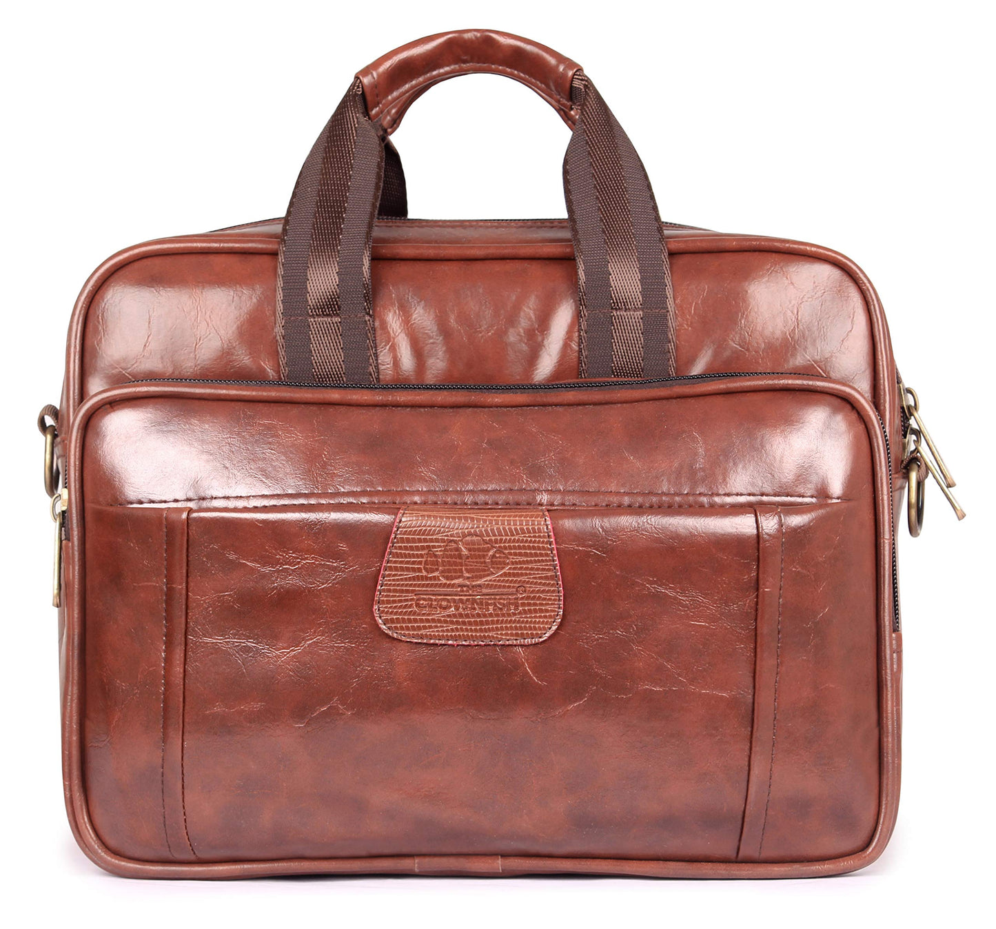 THE CLOWNFISH Commuter Series Multipurpose Tiffin Lunch Bag for Office (Burnt Brown)