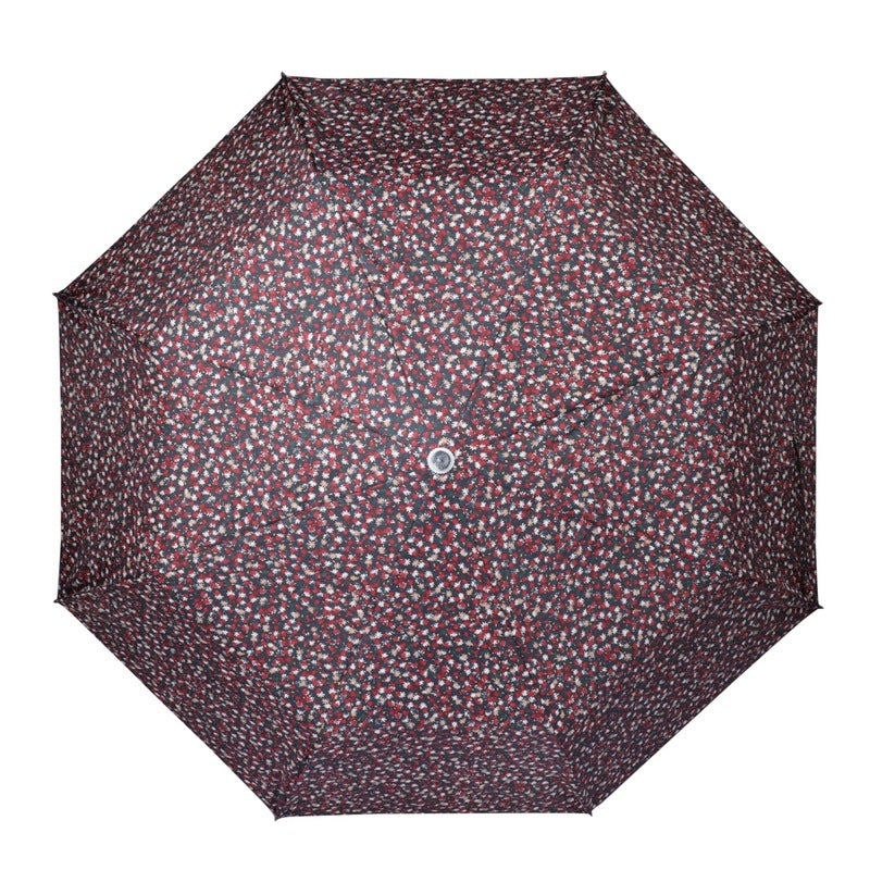 THE CLOWNFISH Umbrella Splash Series 3 Fold Auto Open Waterproof Water Repellent 190 T Immitation Nylon Double Coated Silver Lined Umbrellas For Men and Women (Maroon)