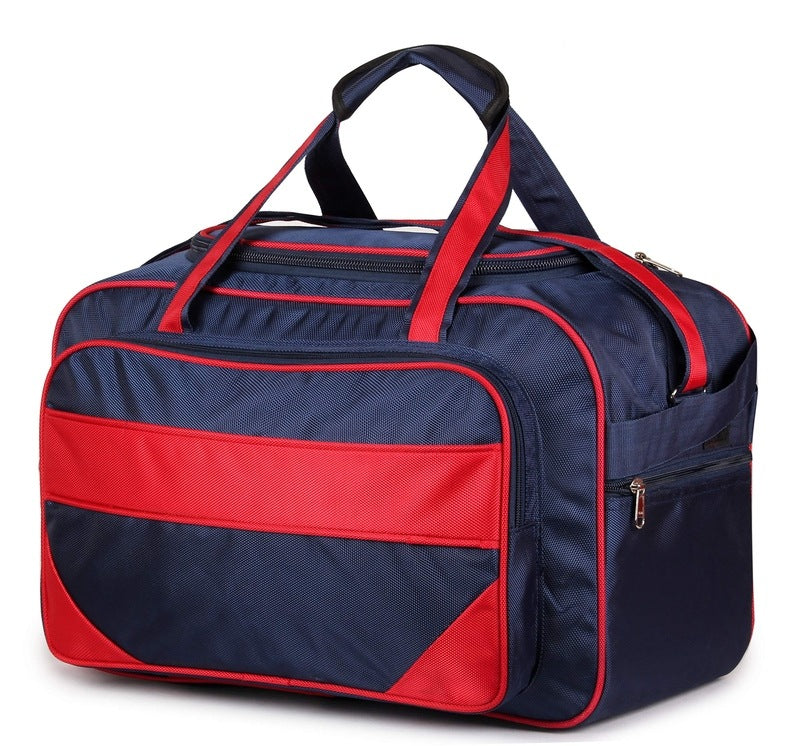 The Clownfish Hunter Series 40 liters Polyester Travel Duffle Trolley, Duffel Bag with Wheels (Midnight Blue)