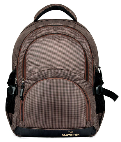 THE CLOWNFISH 30 Ltrs Peanut Brown Laptop Backpack (TCFBPPO-SKPBR1)