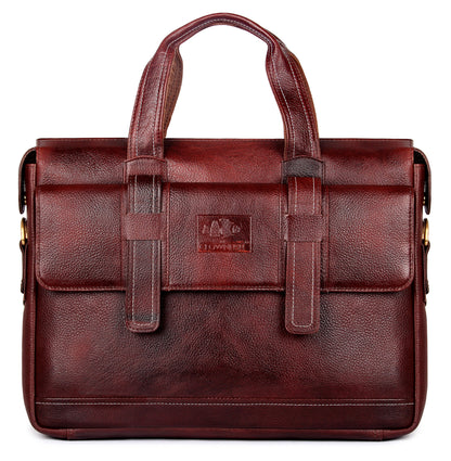 THE CLOWNFISH Vino 15.6-inch Laptop Bag (Wine Red)