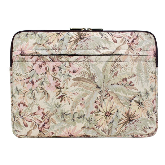 THE CLOWNFISH Swift Tapestry Fabric Unisex 15.6 inch Tablet Case Laptop Sleeve (Beige)