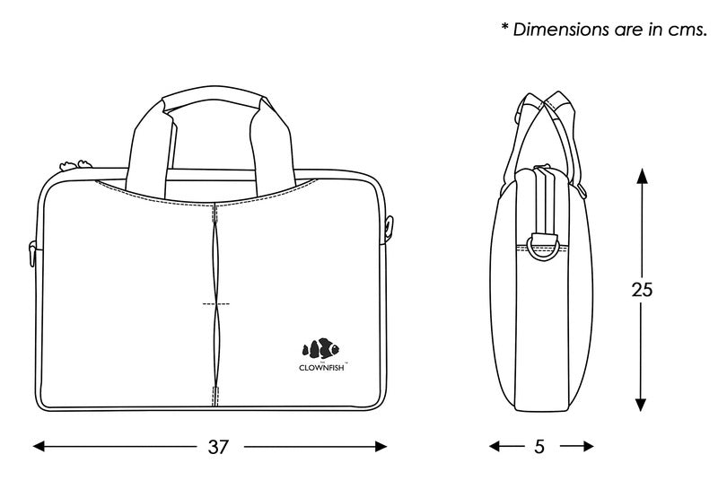 Clownfish laptop messenger bag - professional office use