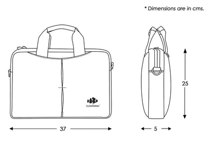 Clownfish laptop messenger bag - professional office use