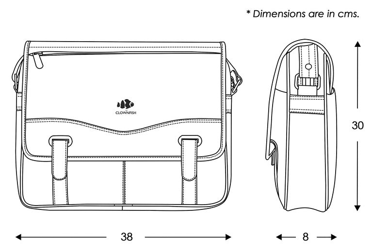 Clownfish laptop messenger bag - For office use