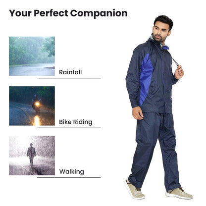 Clownfish Men's Waterproof Raincoat - Night Travel Safety