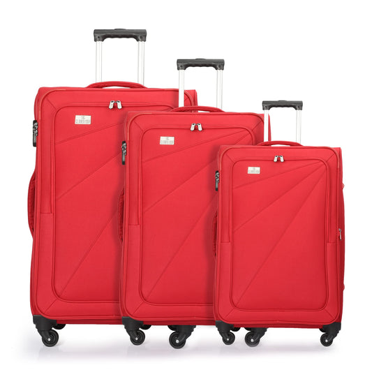 Farren Series Set of 3 Trolley bags Red (Small, Medium, Large)