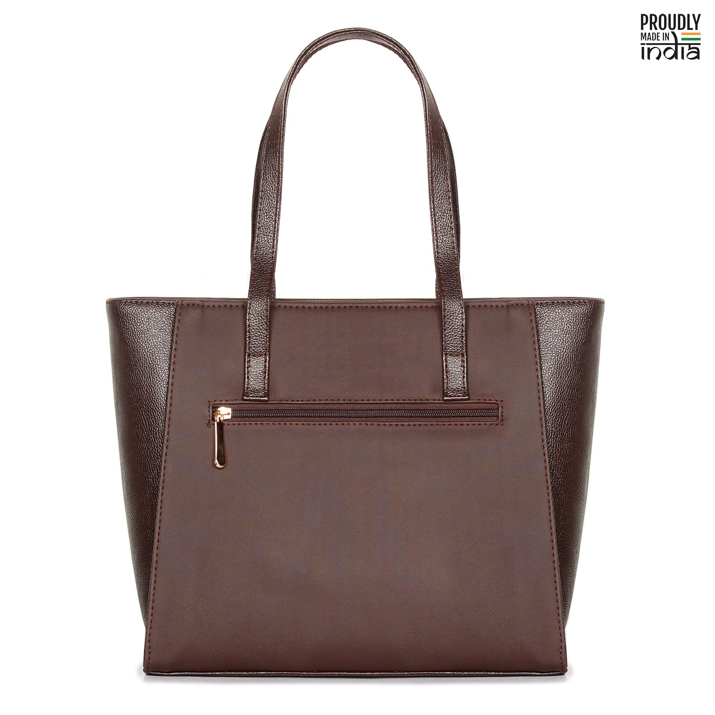 THE CLOWNFISH Hershey Handbag for Women Office Bag Ladies Shoulder Bag Tote For Women College Girls (Chocolate Brown)