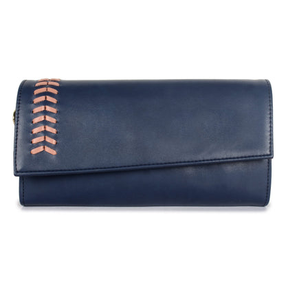 THE CLOWNFISH Myra Collection Womens Wallet Clutch Ladies Purse Sling Bag with Card slots (Navy Blue)